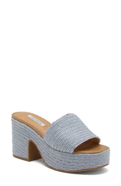 Steve Madden Trippy Platform Sandal In Blue