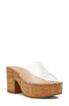 Steve Madden Trippy Platform Sandal In Transparent