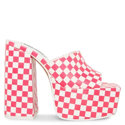 Steve Madden Trixie Pink/white In Multi