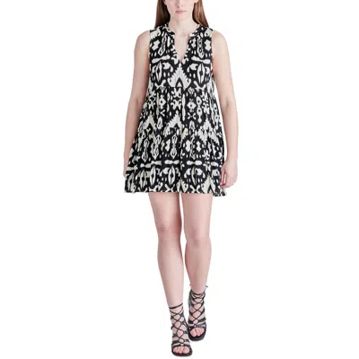 Steve Madden Tropical Breeze Womens Printed Short Mini Dress