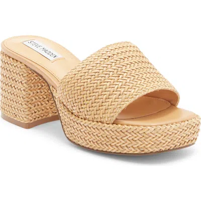 Steve Madden Troyye Platform Sandal In Brown