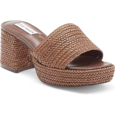 Steve Madden Troyye Platform Sandal In Brown