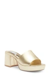 Steve Madden Troyye Platform Sandal In Gold