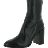 Steve Madden Trudy Womens Leather Pointed Toe Ankle Boots In Black