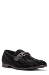 Steve Madden Trulmon Velvet Bit Loafer In Black