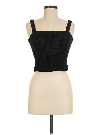 Pre-owned Steve Madden Tube Top Black Strapless Neckline Tops