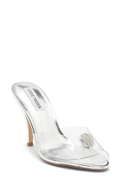 Steve Madden Tula Clear Slide Sandal In Transparent
