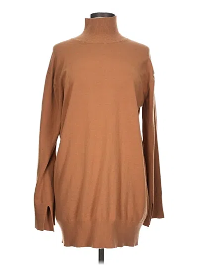 Pre-owned Steve Madden Turtleneck Sweater In Brown