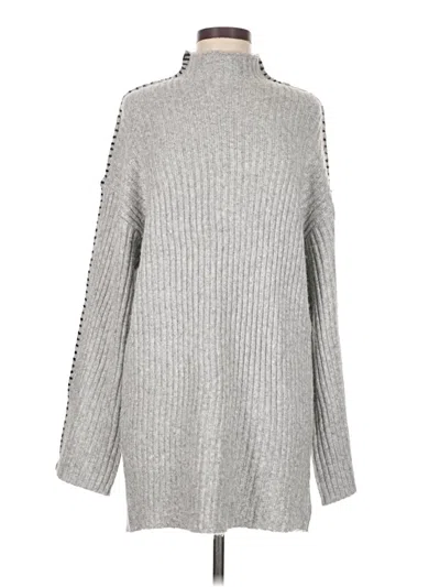Pre-owned Steve Madden Turtleneck Sweater In Gray