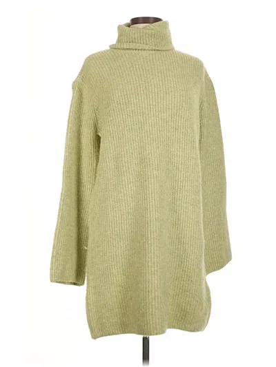 Pre-owned Steve Madden Turtleneck Sweater In Green