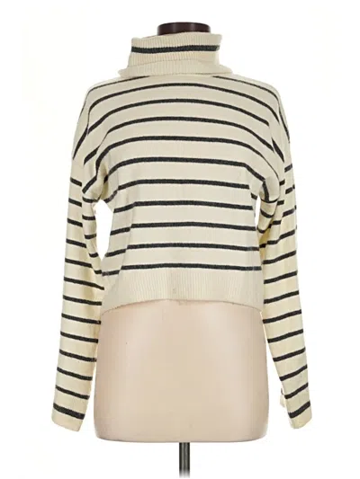 Pre-owned Steve Madden Turtleneck Sweater In Ivory