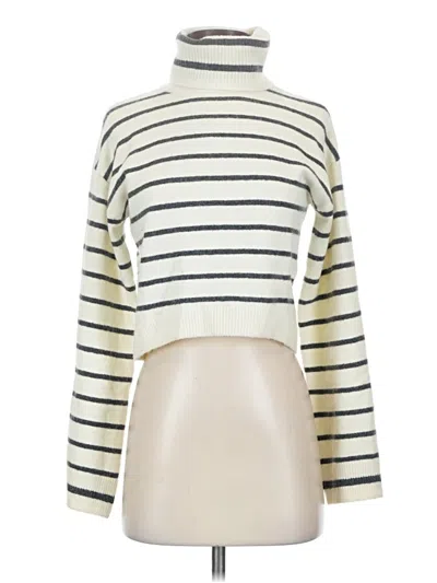 Pre-owned Steve Madden Turtleneck Sweater In Ivory