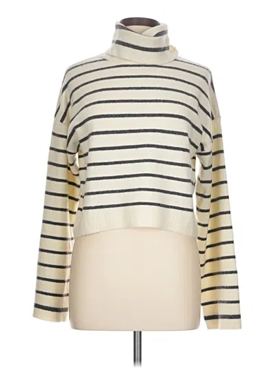 Pre-owned Steve Madden Turtleneck Sweater In Ivory
