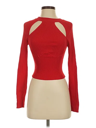 Pre-owned Steve Madden Turtleneck Sweater In Red