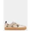 Steve Madden Madrid Metallic Low Top Sneaker In Gold