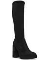 Steve Madden Twain Platform Knee-high Stretch Boots In Multi