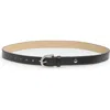 Steve Madden Twisted Buckle Faux Leather Belt In Black