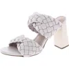 Steve Madden Twisted Womens Faux Leather Slip On Heels In Pattern