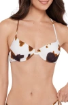 Steve Madden Underwire Bikini Top In White