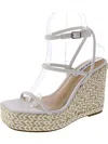 Steve Madden Unify Womens Faux Leather Wedge Platform Sandals In Multi