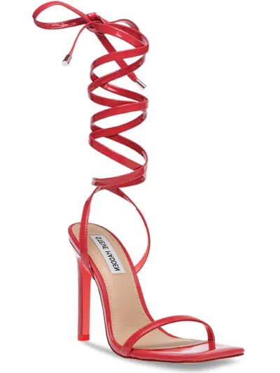 Steve Madden Uplift Womens Square Toe Strappy Sandals In Multi
