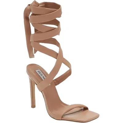 Steve Madden Utilize Womens Faux Leather Wrap Heels In Multi