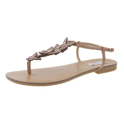 Steve Madden Utopian Womens Embellished Faux Leather Ankle Strap