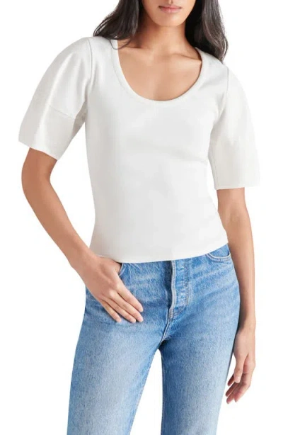 Steve Madden Valetta Mixed Media Top In Antique