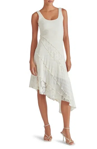 STEVE MADDEN STEVE MADDEN VANCE MIXED MEDIA ASYMMETRIC DRESS