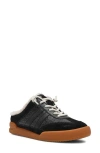 Steve Madden Vandy Faux Shearling Sneaker In Black