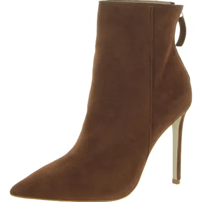 Steve Madden Vangle Womens Nubuck Pointed Toe Ankle Boots In Multi