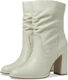 Steve Madden Vector Vect01s1 Bootie Women 8.5 Bone Leather Mid Calf Boots Fzp181 (ivory,8.5)