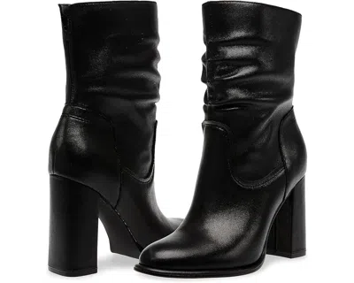 Steve Madden Vector Vect01s1 Bootie Women's Black Leather Mid-calf Boot Jobb1231
