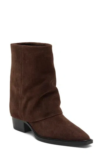 Steve Madden Veina Leather Bootie In Brown