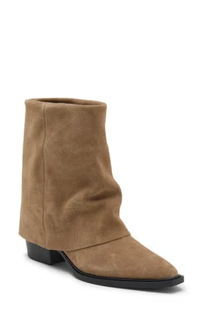 Steve Madden Veina Leather Bootie In Brown