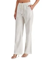 Steve Madden Venetia Linen Blend Drawstring Pants In Cloud