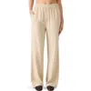 Steve Madden Venetia Stripe Cotton Blend Pull-on Pants In Neutral