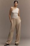 Steve Madden Venetia Striped Pants In White