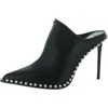 Steve Madden Venom Womens Embellished Mules In Black