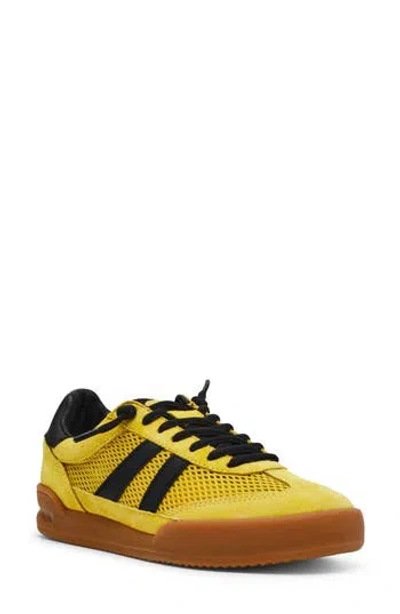 Steve Madden Verdict Mesh Sneaker In Yellow Mesh,black