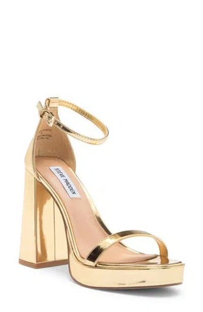 Steve Madden Veronika Platform Sandal In Gold