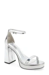 Steve Madden Veronika Platform Sandal In Silver