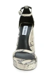 Steve Madden Veronika Platform Sandal In White Multi