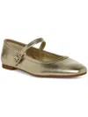 Steve Madden Victorine Womens Buckle Man Made Mary Janes In Gold
