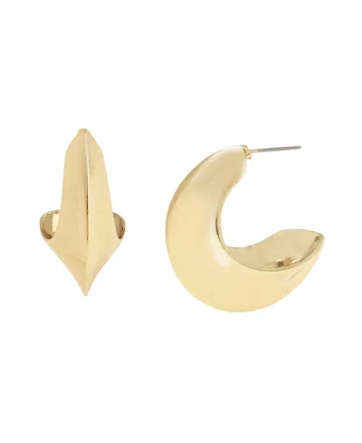 Steve Madden Vintage C Hoop Earrings In Gold