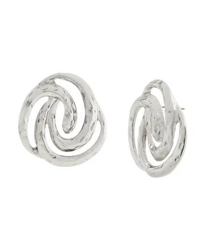 Steve Madden Vintage Spiral Post Earrings In Metallic