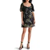 Steve Madden Violeta Floral Minidress In Black