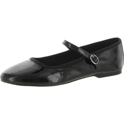 Steve Madden Violette Womens Slip On Comfort Mary Janes In Black