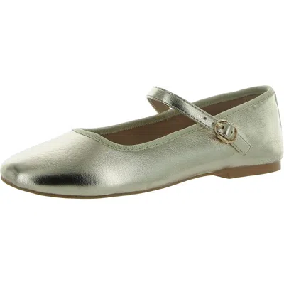 Steve Madden Violette Womens Slip On Comfort Mary Janes In Gold