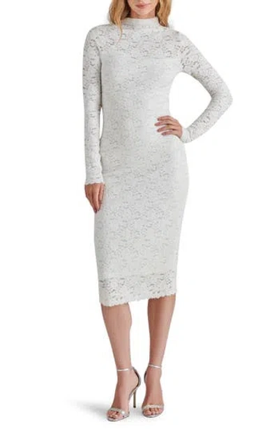 STEVE MADDEN STEVE MADDEN VIVIENNE LONG SLEEVE FLORAL LACE DRESS